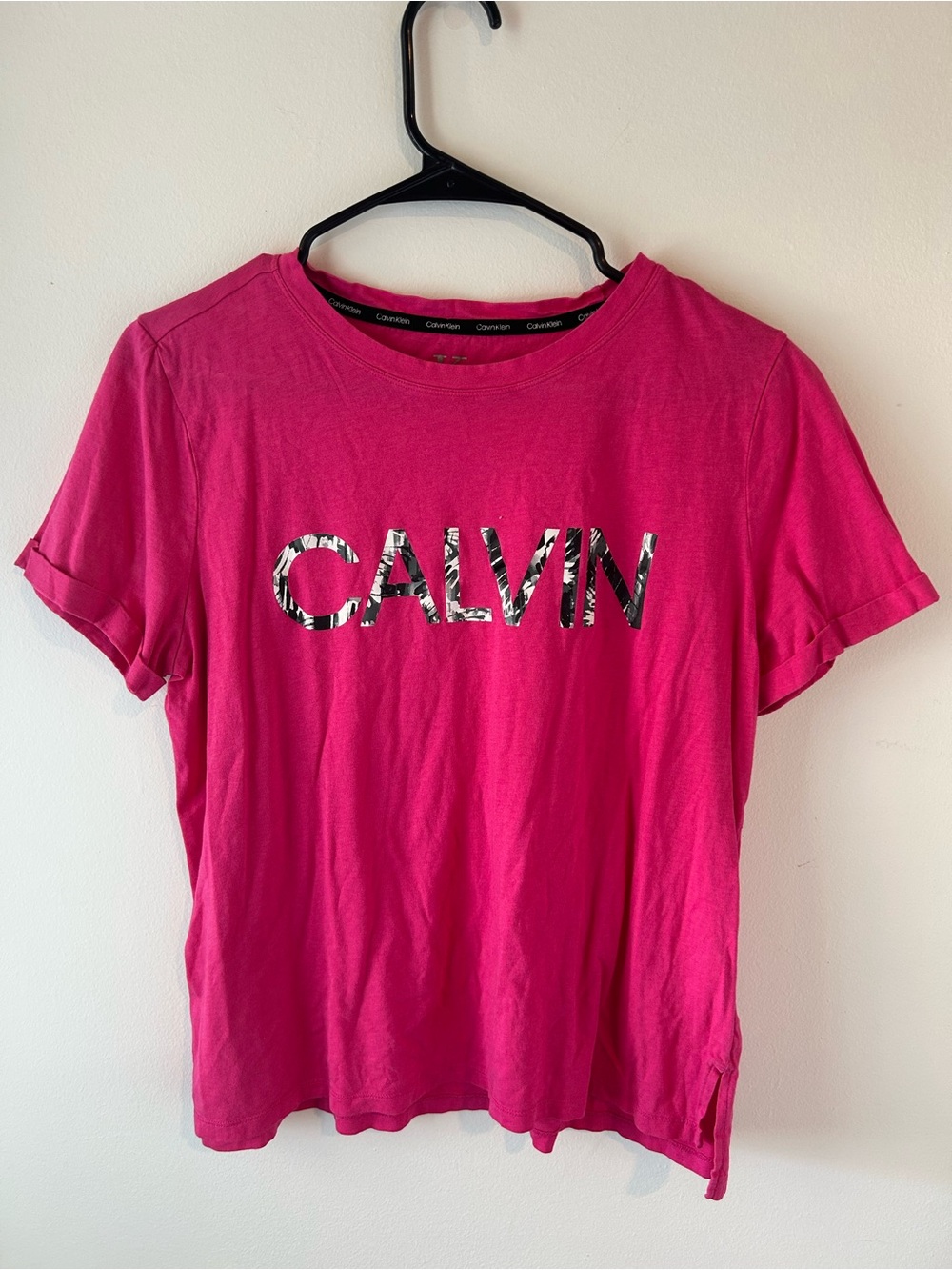 Calvin Klein Hot Pink Graphic Logo Tee